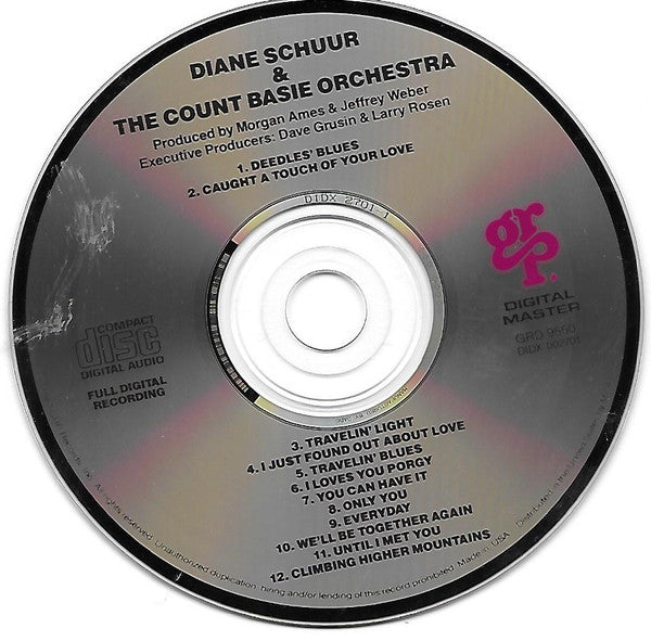 Diane Schuur & Count Basie Orchestra : Diane Schuur And The Count Basie Orchestra (CD, Album)