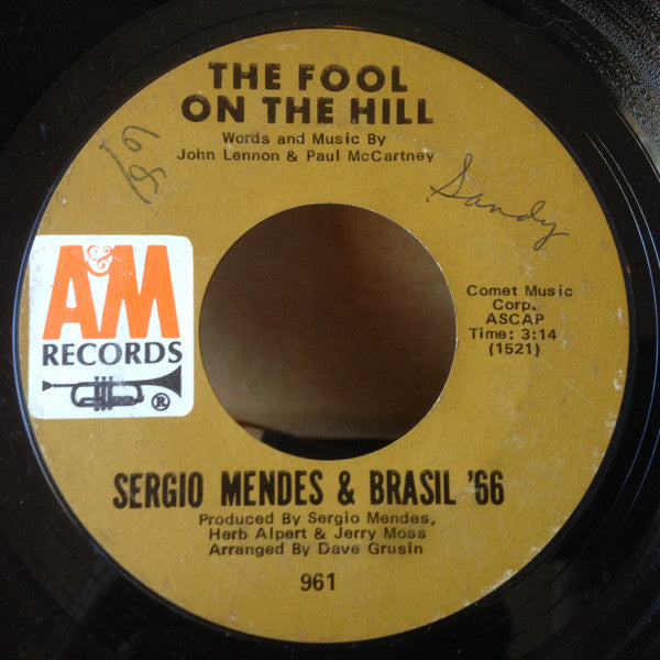 Sérgio Mendes & Brasil '66 : The Fool On The Hill / So Many Stars (7", Single, Styrene, Ter)