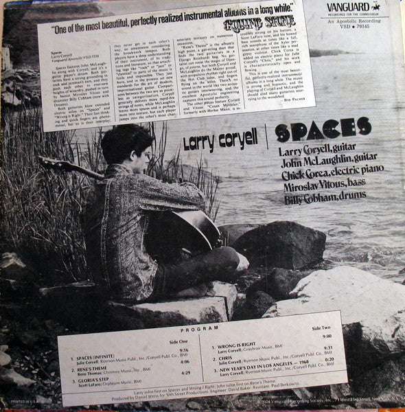 Larry Coryell : Spaces (LP, Album, RE)