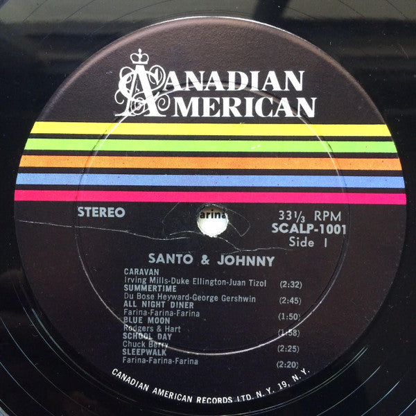 Santo & Johnny : Santo & Johnny (LP, Album, RP)