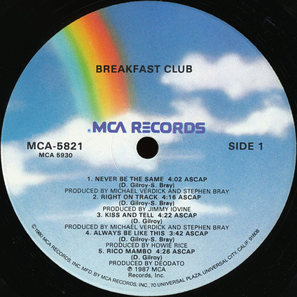 Breakfast Club : Breakfast Club (LP, Album)