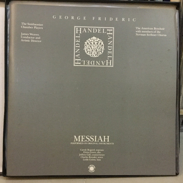 Georg Friedrich Händel − Smithsonian Chamber Orchestra, James Weaver, The American Boychoir With The Norman Scribner Choir : Messiah (3xLP + Box)