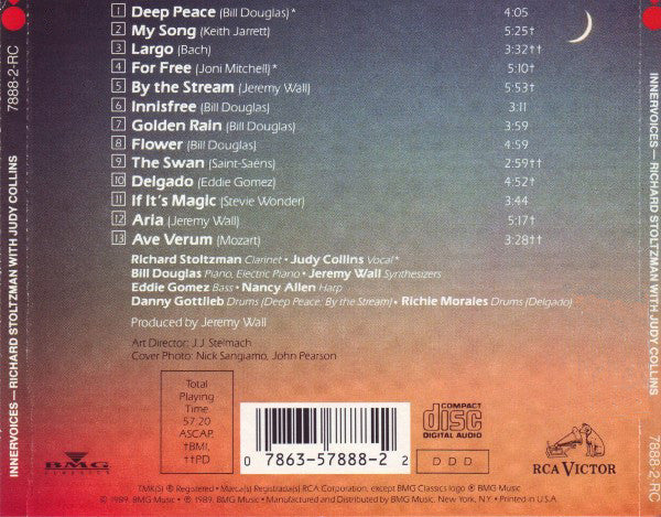 Richard Stoltzman with Judy Collins : Innervoices (CD, Album)