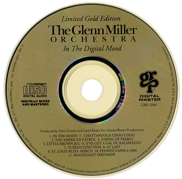 The Glenn Miller Orchestra : In The Digital Mood (CD, Album, Ltd, RE, Gol)