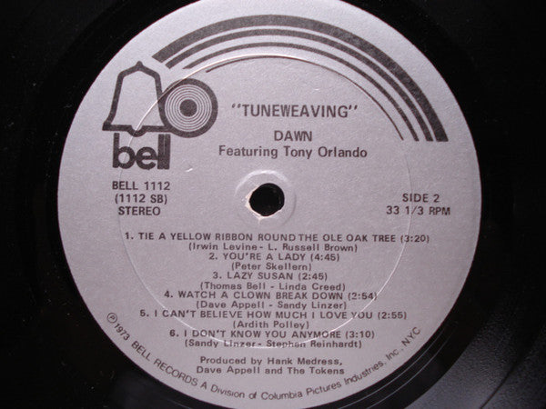 Dawn (5) Featuring Tony Orlando : Tuneweaving (LP, Album)