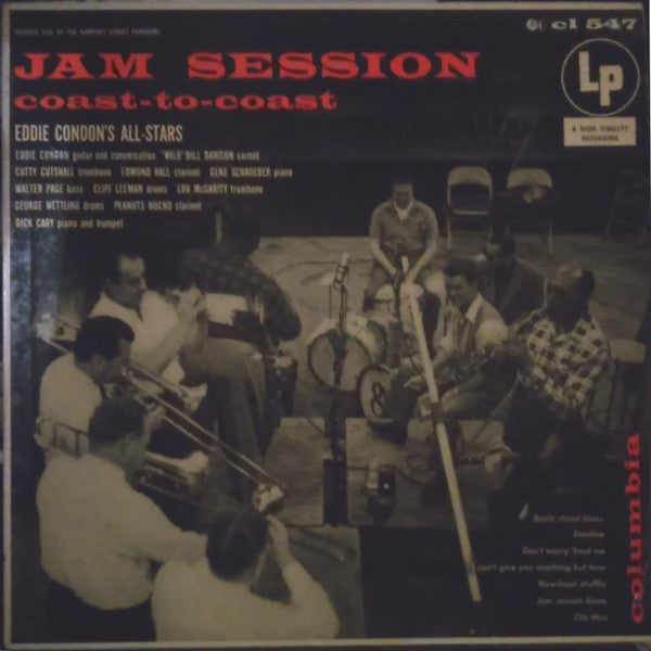 Eddie Condon And His All-Stars / The Rampart Street Paraders : Jam Session Coast-To-Coast (LP, Album, Mono, Six)