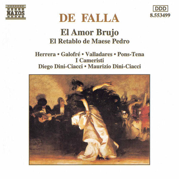 Manuel De Falla, I Cameristi : El Amor Brujo - El Retablo De Maese Pedro (CD, Album)