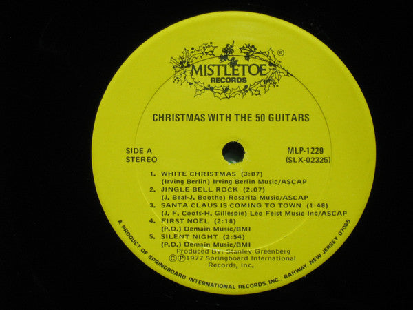 The Fifty Guitars : Christmas With The 50 Guitars (LP, Album)