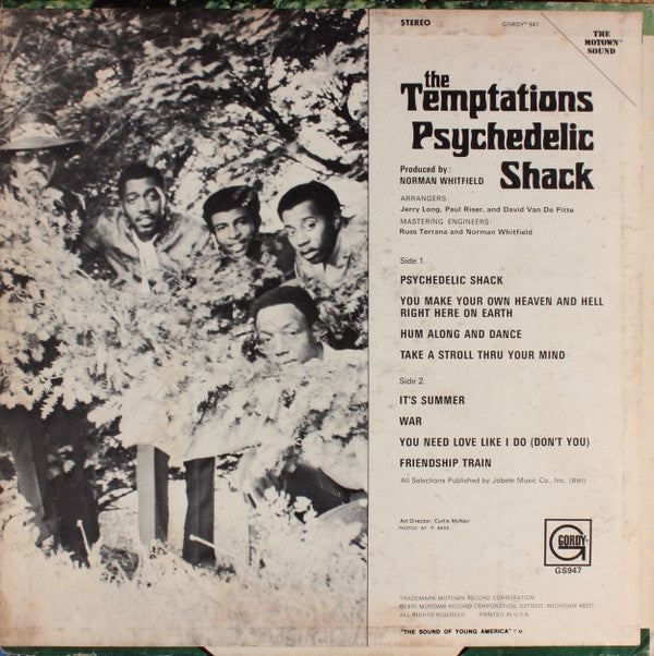 The Temptations : Psychedelic Shack (LP, Album)