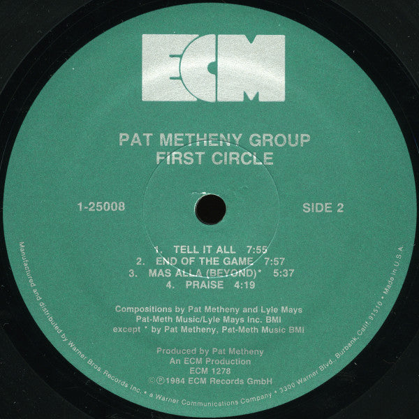 Pat Metheny Group : First Circle (LP, Album)