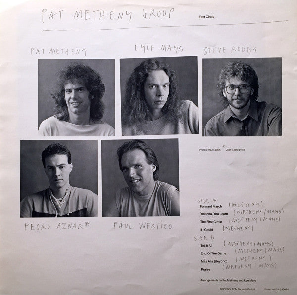 Pat Metheny Group : First Circle (LP, Album)