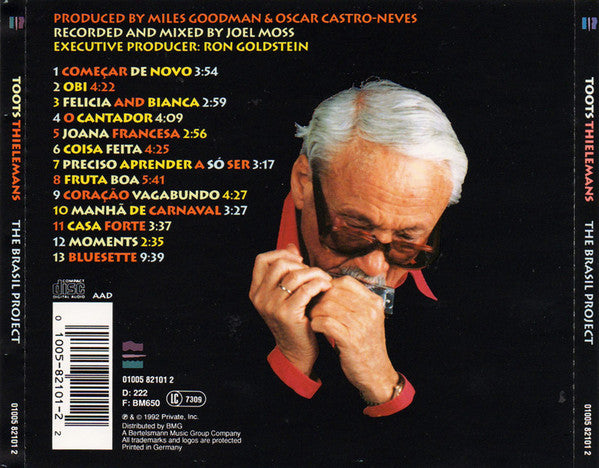 Toots Thielemans : The Brasil Project (CD, Album, RE)