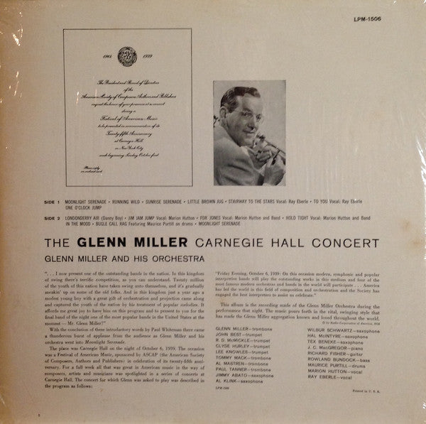 Buy Glenn Miller And His Orchestra : The Glenn Miller Carnegie Hall ...