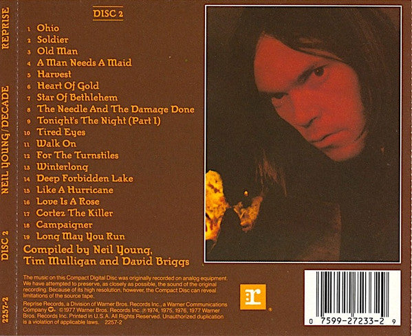 Neil Young : Decade (2xCD, Comp, RE, SRC)