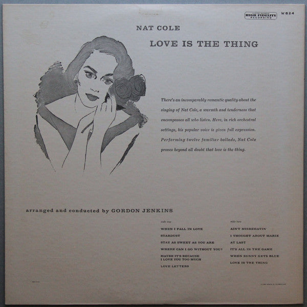 Nat King Cole : Love Is The Thing (LP, Album, Mono, RE)