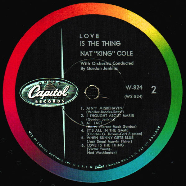 Nat King Cole : Love Is The Thing (LP, Album, Mono, RE)