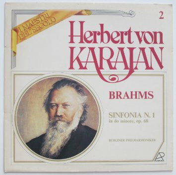 Herbert von Karajan, Johannes Brahms, Berliner Philharmoniker : Sinfonia N. 1 In Do Minore, Op. 68 (LP, Album, Mono)