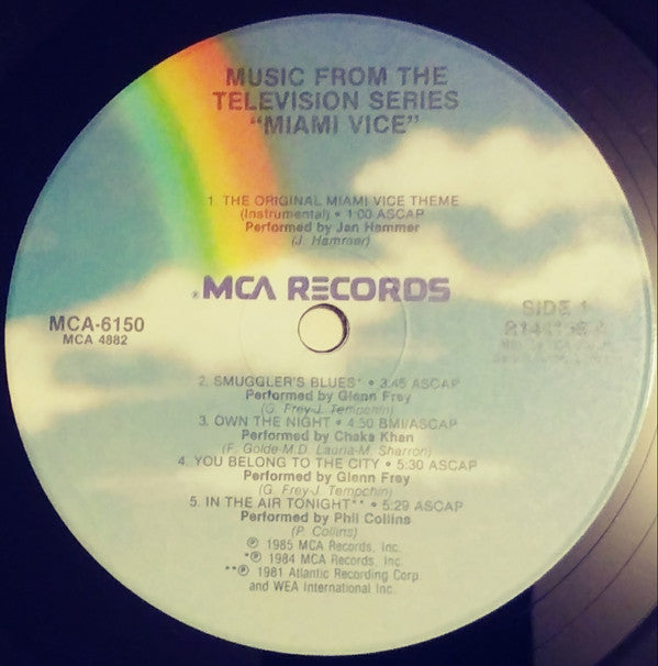 Various : Music From The Television Series "Miami Vice" (LP, Club)