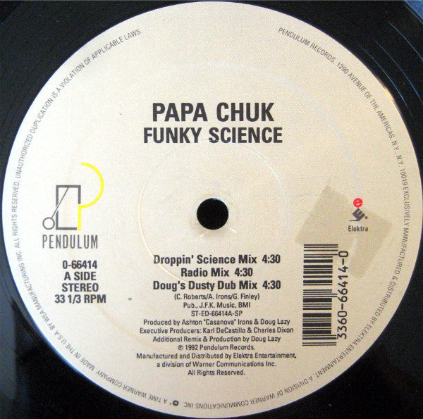 Papa Chuk : Funky Science / Texas Roughneck (12", Single)