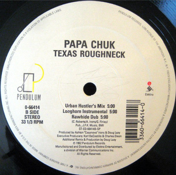 Papa Chuk : Funky Science / Texas Roughneck (12", Single)