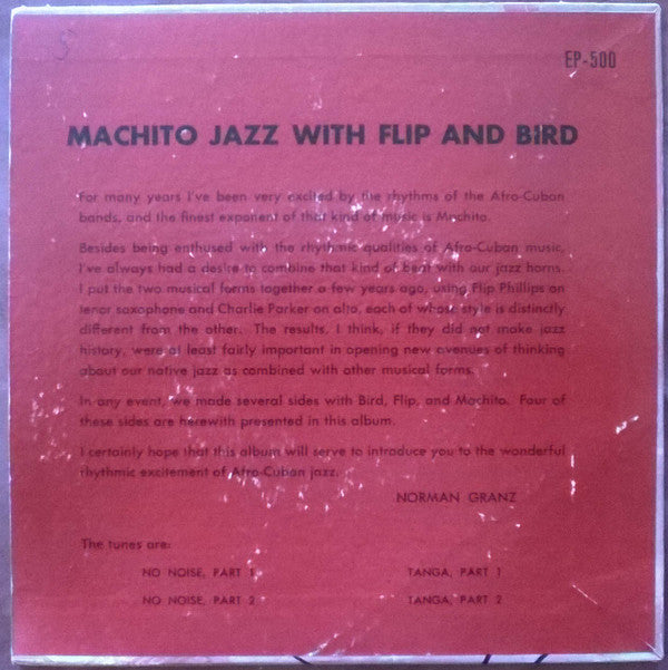 Machito : Jazz With Flip And Bird (7", EP, Mono)