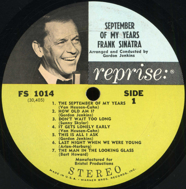 Frank Sinatra : September Of My Years (LP, Album)