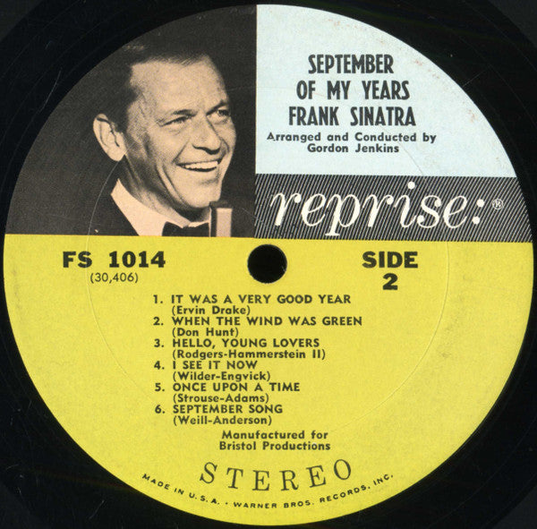 Frank Sinatra : September Of My Years (LP, Album)