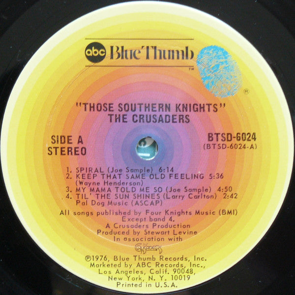 The Crusaders : Those Southern Knights (LP, Album, San)