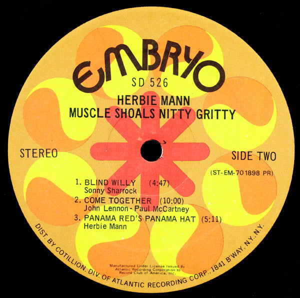 Herbie Mann : Muscle Shoals Nitty Gritty (LP, Album, Club, PR)