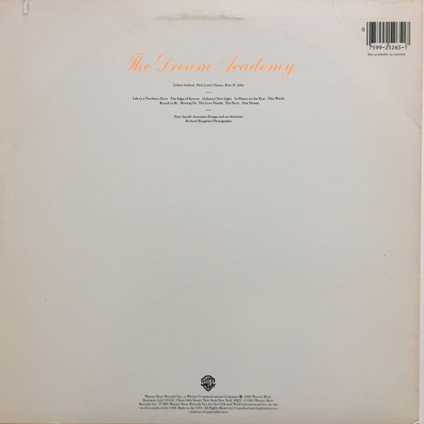 The Dream Academy : The Dream Academy (LP, Album, SRC)