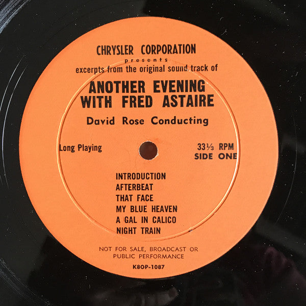 Fred Astaire : Another Evening With Fred Astaire (LP, Promo)