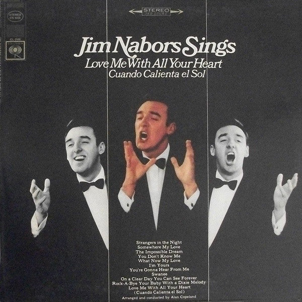 Jim Nabors : Jim Nabors Sings Love Me With All Your Heart (LP, Album, RE)