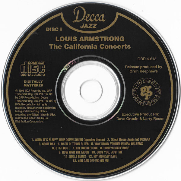 Louis Armstrong : The California Concerts (4xCD, Comp)