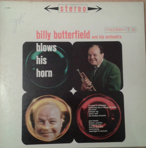 Billy Butterfield And His Orchestra : Billy Blows His Horn (LP)