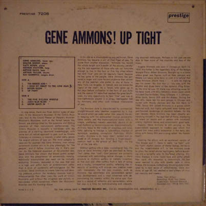 Gene Ammons : Up Tight! (LP, Album)