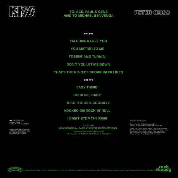 Kiss, Peter Criss : Peter Criss (LP, Album)