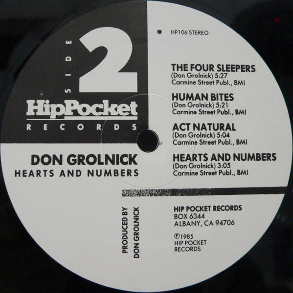 Don Grolnick Featuring Michael Brecker : Hearts And Numbers (LP, Album)