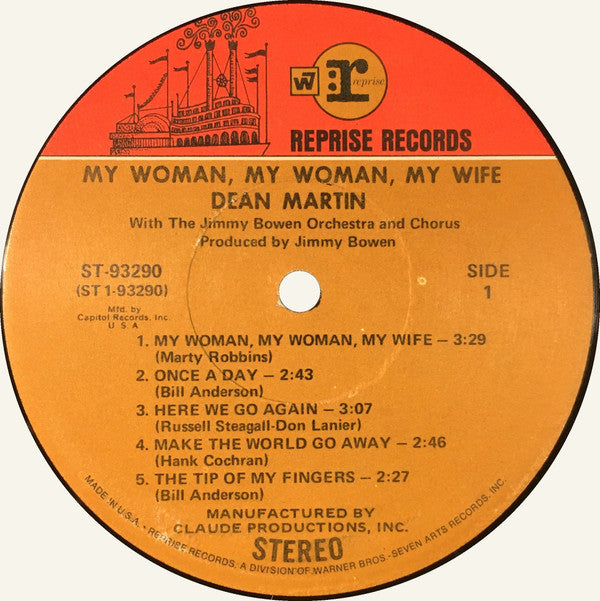 Dean Martin : My Woman, My Woman, My Wife (LP, Album, Club)