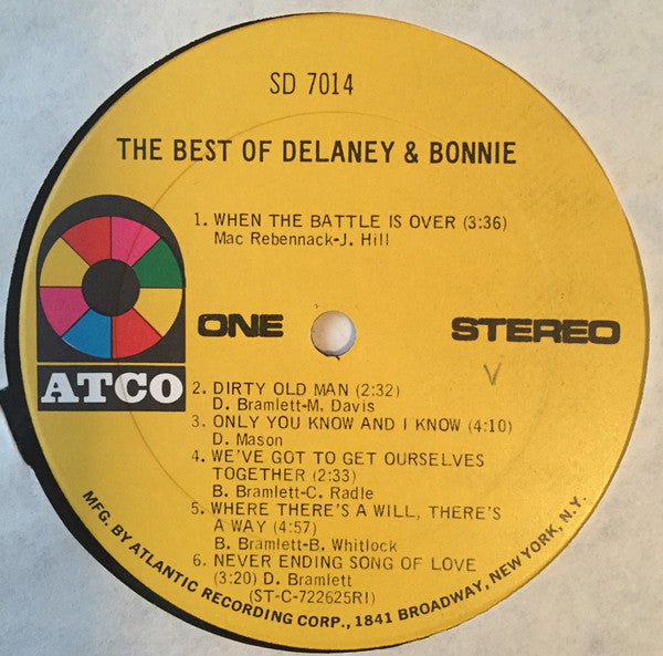 Delaney & Bonnie : The Best Of Delaney & Bonnie (LP, Comp)