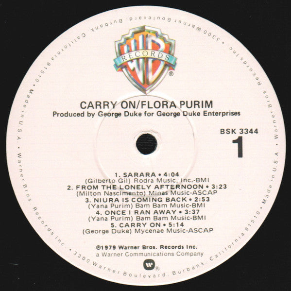 Flora Purim : Carry On (LP, Album, Win)