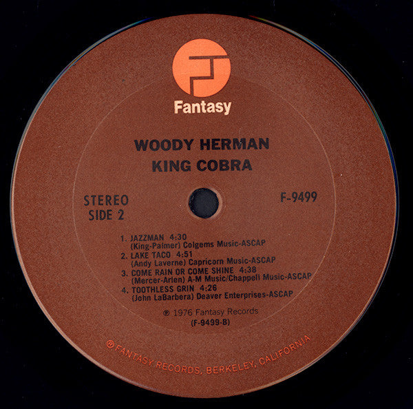 Woody Herman And The Thundering Herd : King Cobra (LP, Album)