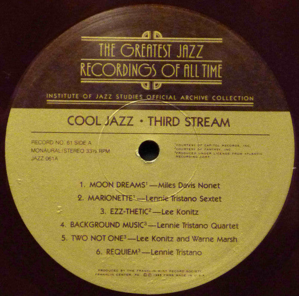 Various : Cool Jazz - Third Stream (4xLP, Comp, Ltd, Red)