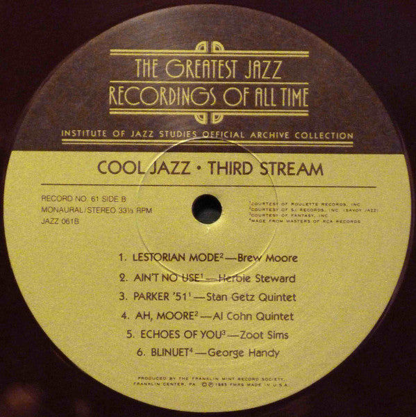 Various : Cool Jazz - Third Stream (4xLP, Comp, Ltd, Red)