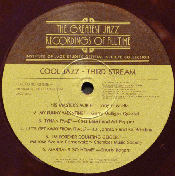 Various : Cool Jazz - Third Stream (4xLP, Comp, Ltd, Red)