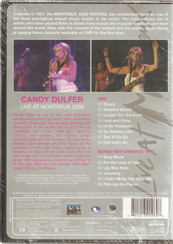 Candy Dulfer : Live At Montreux 2002 (DVD-V, Multichannel, NTSC)