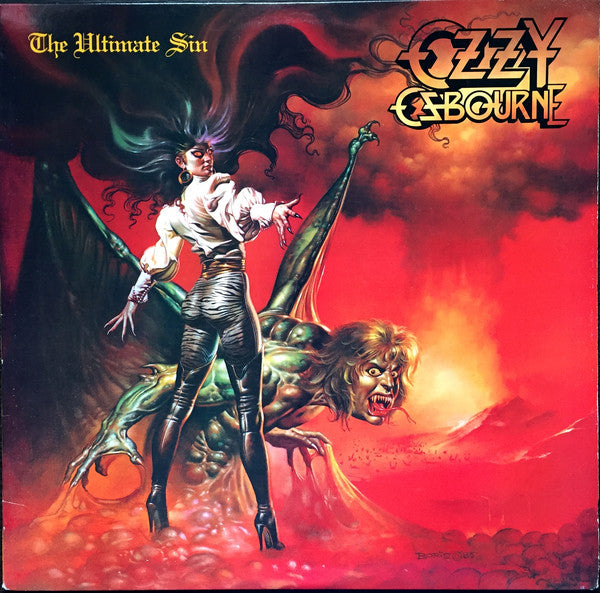 Ozzy Osbourne : The Ultimate Sin (LP, Album, Pit)