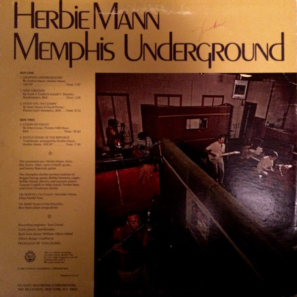 Herbie Mann : Memphis Underground (LP, Album, PR )