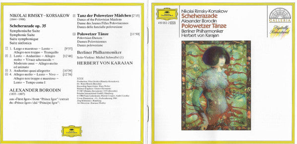 Nikolai Rimsky-Korsakov / Alexander Borodin : Herbert von Karajan : Scheherazade / Polovtsian Dances (CD, RM)