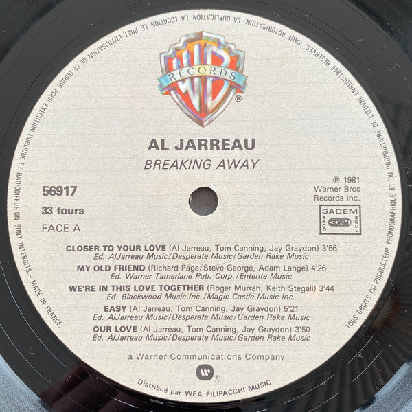 Al Jarreau : Breakin' Away (LP, Album)