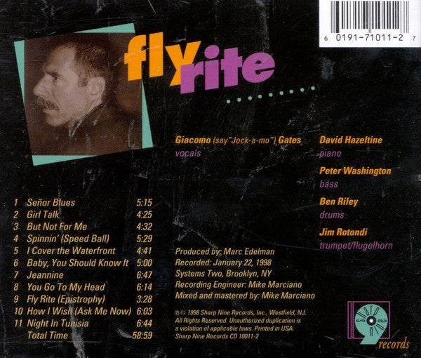 Giacomo Gates : Fly Rite (CD, Album)